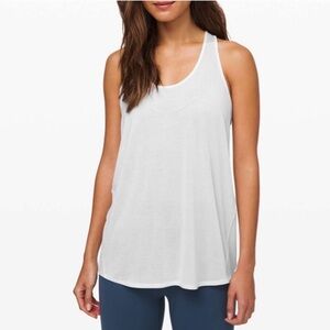 Lululemon Essential Tank Pleated size 8 NWT White